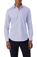 Bugatchi James OoohCotton Marble Print Button-Up Shirt at Nordstrom,