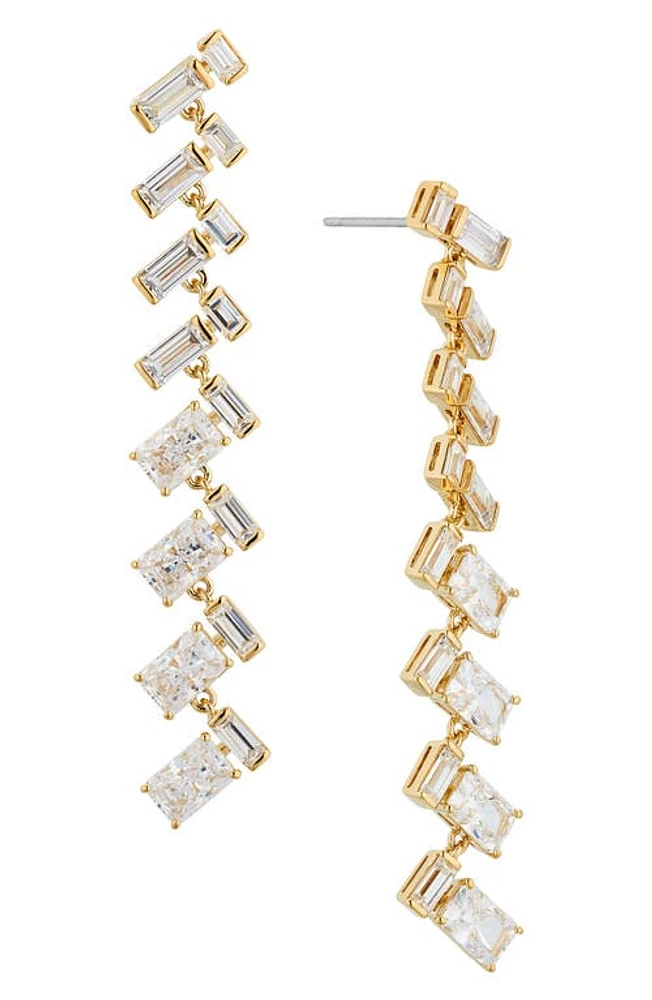 Nadri Gwen Linear Drop Earrings in Gold at Nordstrom