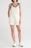 Sweaty Betty After Classic Organic Cotton Blend Romper Lily White at Nordstrom,