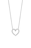 Bony Levy Liora Diamond Heart Pendant Necklace in 18K White Gold at Nordstrom