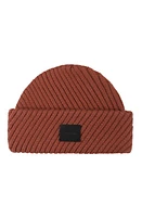 AllSaints Traveling Rib Skull Cap Beanie in Smoke Pink at Nordstrom