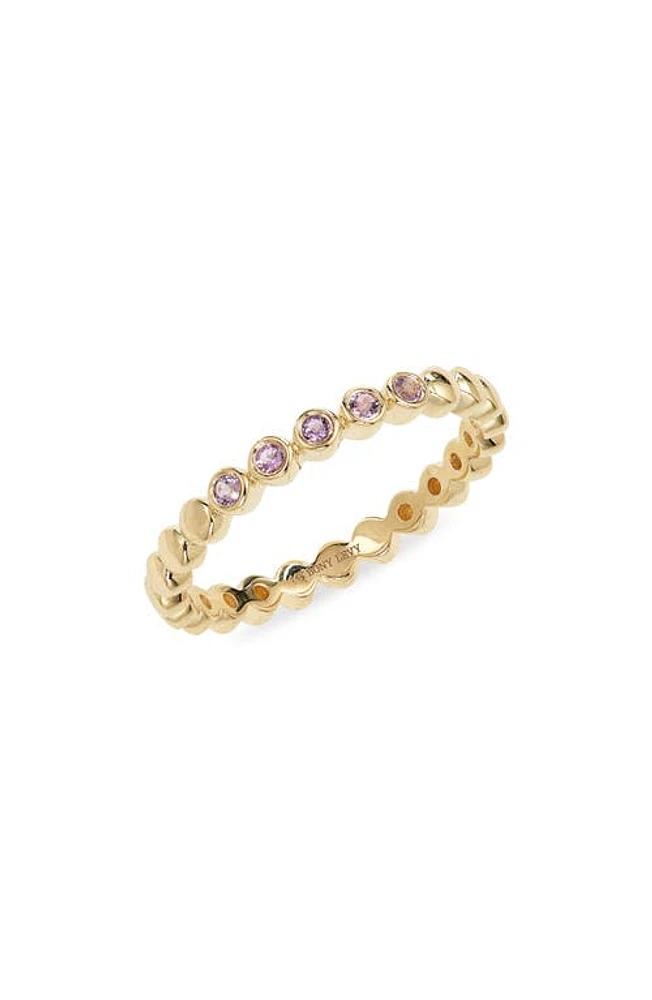 Bony Levy 14K Gold Amethyst Stacking Ring in 14K Yellow Gold at Nordstrom, Size 6.5