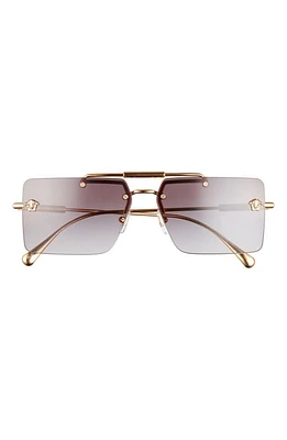 Versace 60mm Gradient Rectangular Sunglasses in Gold at Nordstrom