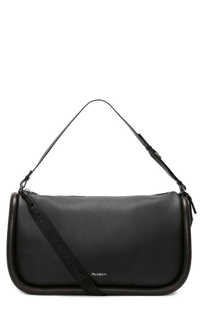 JW Anderson The Bumper Leather Shoulder Bag in Black at Nordstrom