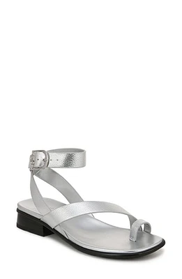 Naturalizer Birch Ankle Strap Sandal Silver Faux Leather at Nordstrom,