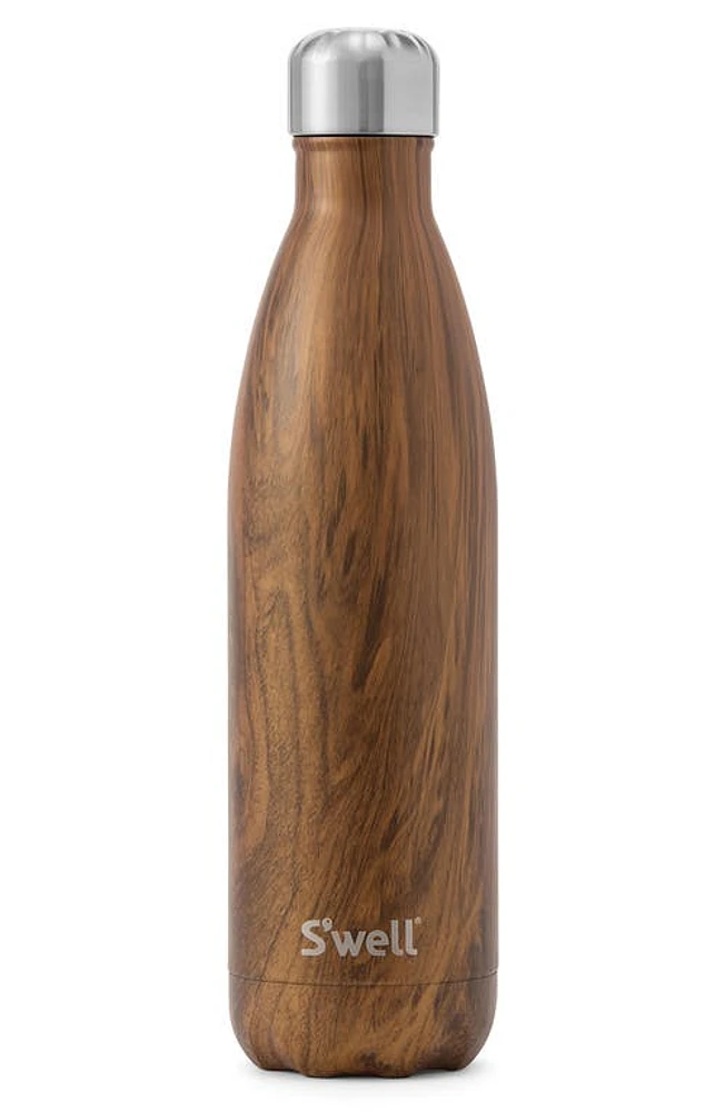 S'Well 25-Ounce Insulated Stainless Steel Water Bottle in Teakwood at Nordstrom