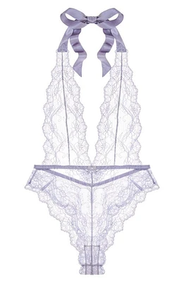 JOURNELLE Anais Lace Bodysuit in Lavander at Nordstrom, Size Small