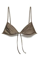 MANGO Shimmer Triangle Bikini Top at Nordstrom,