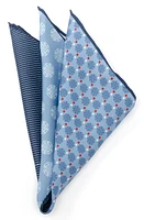 Cufflinks, Inc. Superman Motif Silk Pocket Square in Blue at Nordstrom