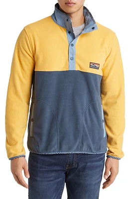 Faherty Low Pile Fleece Popover Jacket at Nordstrom,