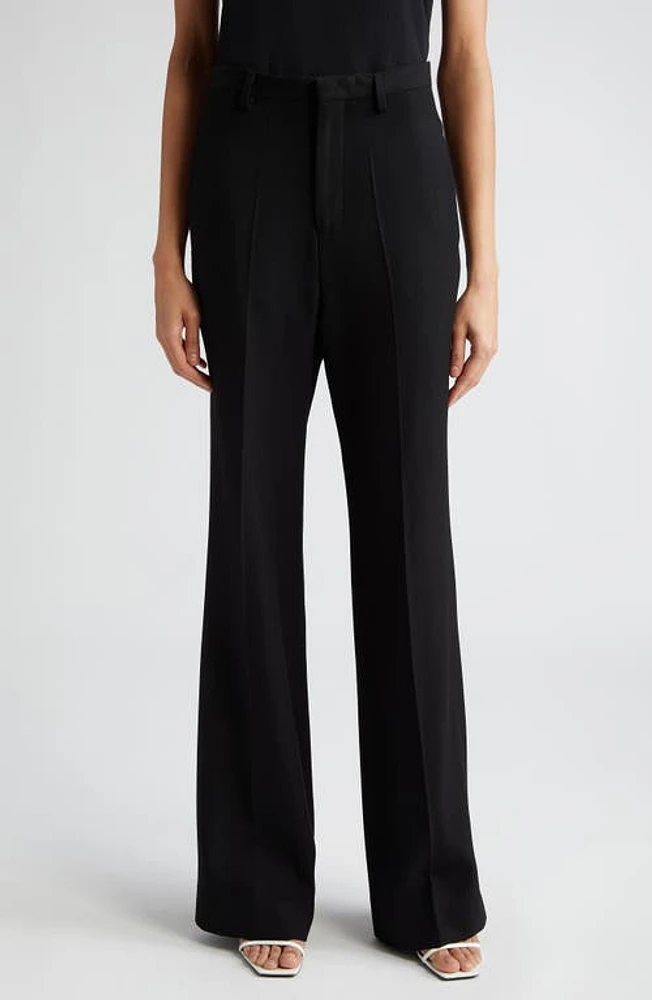 BITE Studios Credo Wool Straight Leg Trousers Black at Nordstrom, Us