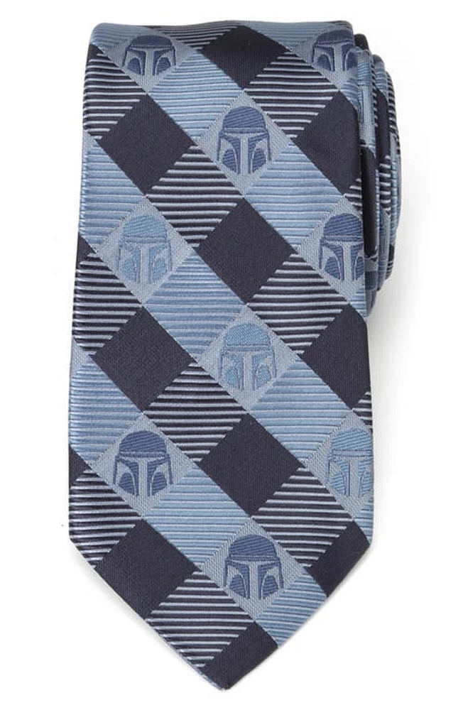 Cufflinks, Inc. Star Wars Mandalorian Check Tie in Blue at Nordstrom