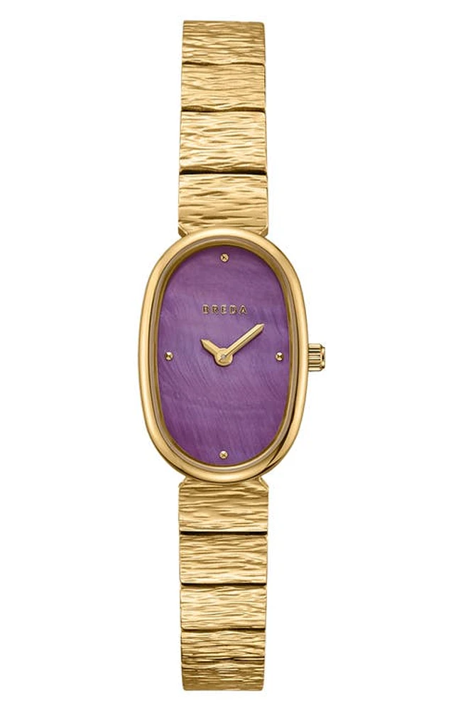 BREDA Jane Revival Bracelet Watch, 18mm in 18K Gold-Purple at Nordstrom, Size One Size Oz