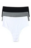 Hanky Panky Play Assorted 3-Pack High Waist Thongs at Nordstrom,