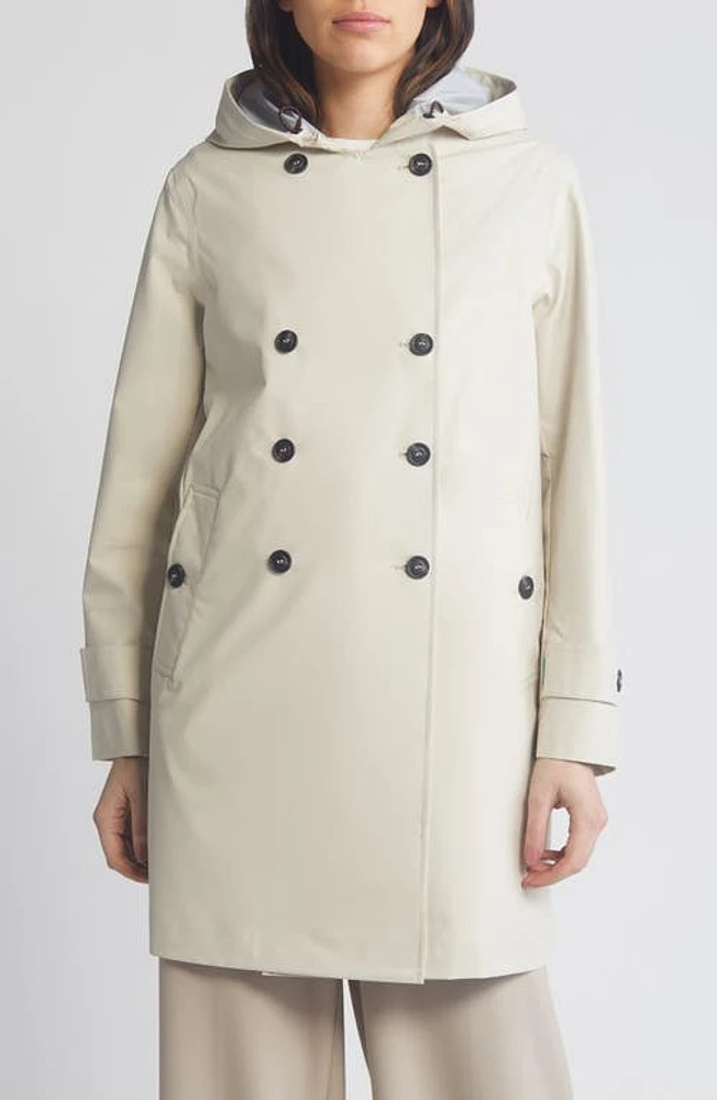 Save The Duck Orel Waterproof Trench Coat Shore Beige at Nordstrom,