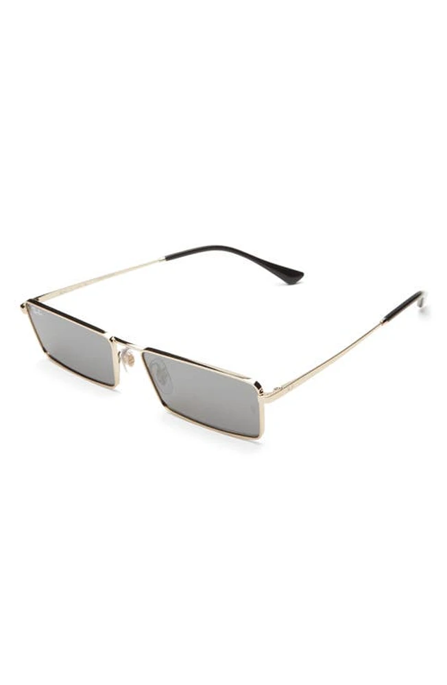 Ray-Ban Emy 59mm Rectangular Sunglasses in Light Gold at Nordstrom