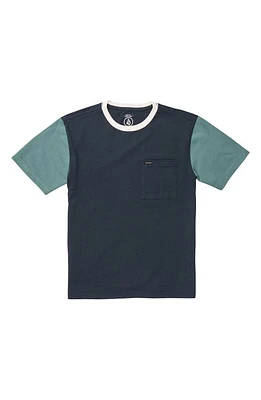 Volcom Kids' Overgrown Colorblock Cotton Pocket T-Shirt at