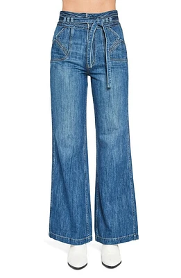 NOEND Bella Fashion Seamed Pocket Wide Leg Jeans in Odessa at Nordstrom, Size 26