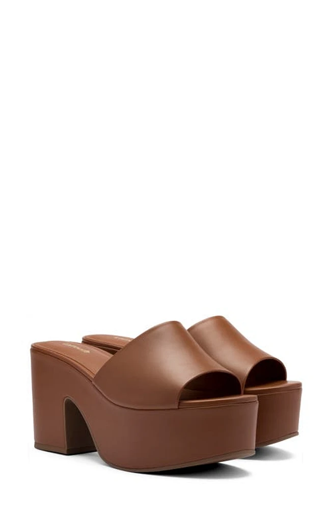 Larroudé Miso Platform Sandal Caramel at Nordstrom,