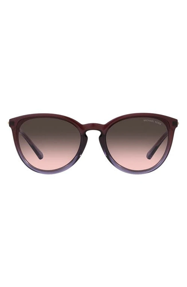 Michael Kors 56mm Gradient Round Sunglasses in Purple at Nordstrom