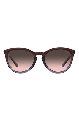 Michael Kors 56mm Gradient Round Sunglasses in Purple at Nordstrom