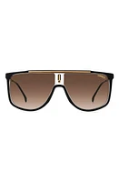 Carrera Eyewear 61mm Gradient Flat Top Sunglasses in Black Gold/Brown Gradient at Nordstrom