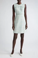 St. John Collection Light Textured Eyelash Tweed A-Line Dress Multi at Nordstrom,