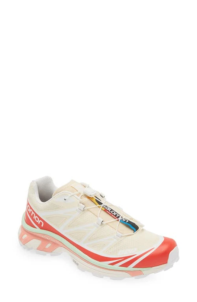 Salomon Gender Inclusive XT-6 Sneaker Shortbread/poppy Red/green Ash at Nordstrom, Women's