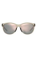 Under Armour 57mm Mirrored Round Sunglasses in Beige at Nordstrom