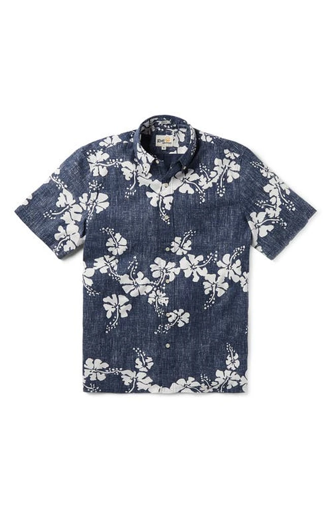 Reyn Spooner 50th State Flower Classic Fit Short Sleeve Button-Down Shirt at Nordstrom,