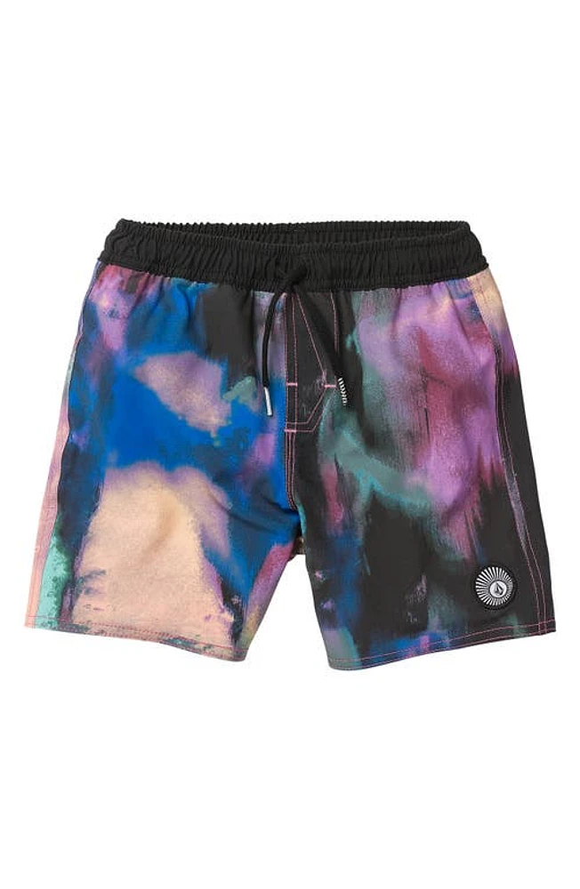 Volcom Kids' Mix Pack Swim Trunks Black Multi at Nordstrom,