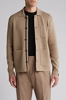 rag & bone Jayden Chore Cotton Cardigan Lttan at Nordstrom,