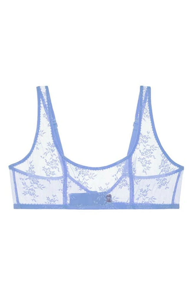 JOURNELLE Romy Sheer Lace Bra Mer at Nordstrom,