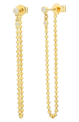 Bony Levy Mykonos Diamond Ball Chain Drop Earrings in 18K Yellow Gold at Nordstrom