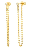 Bony Levy Mykonos Diamond Ball Chain Drop Earrings in 18K Yellow Gold at Nordstrom