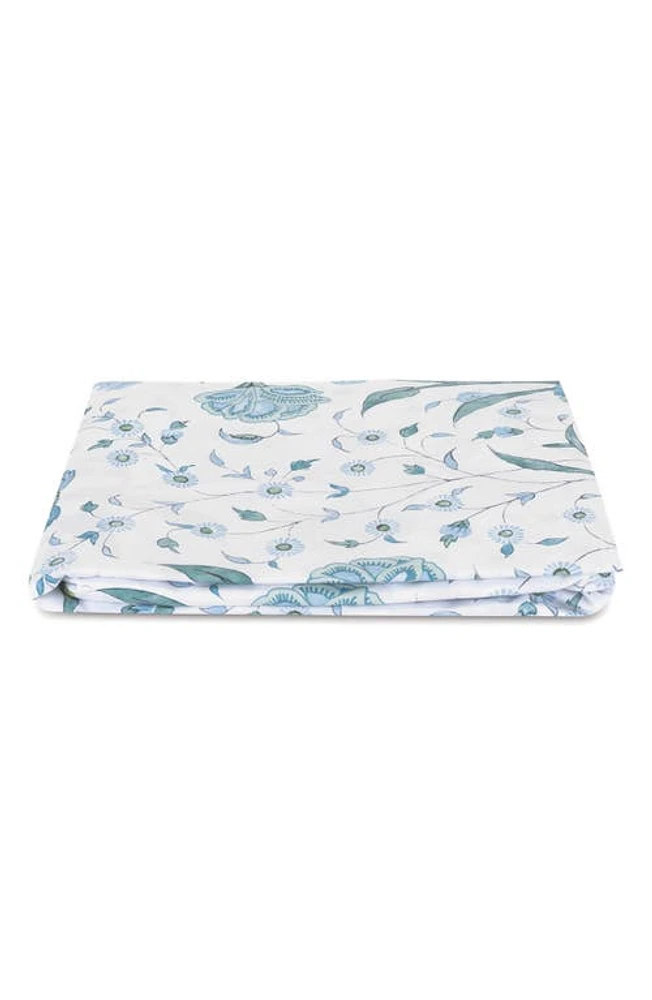 Matouk Khilana 500 Thread Count Fitted Sheet in Blue at Nordstrom