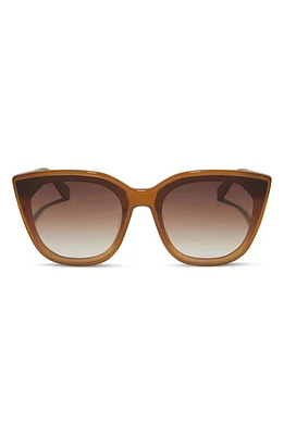 DIFF Gjelina 65mm Oversize Gradient Round Sunglasses in Brown Gradient at Nordstrom