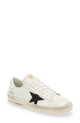 Golden Goose Stardan Mixed Media Sneaker White/Black at Nordstrom,