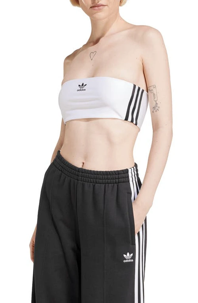 adidas Adicolor 3-Stripes Tube Top White at Nordstrom,