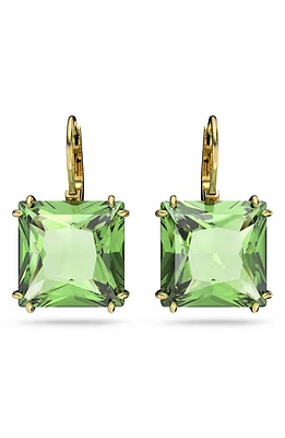 Swarovski Millenia Square Crystal Drop Earrings in Peridot at Nordstrom