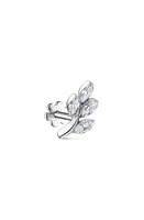 Maria Tash Diamond Vine Single Threaded Stud Earring in White Gold at Nordstrom