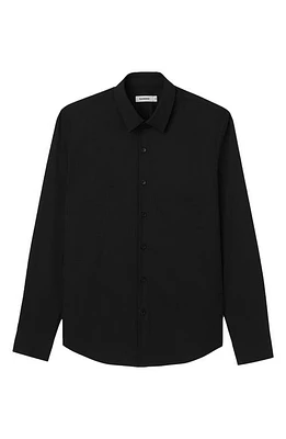 sandro Fitted Stretch Button-Up Shirt at Nordstrom,