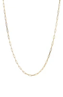 EF Collection Mini Lola Chain Necklace in 14K Yellow Gold at Nordstrom