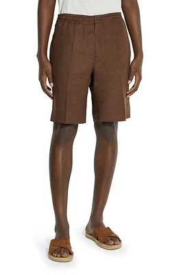 ZEGNA Oasi Linen Twill Shorts Ferruggine at Nordstrom, Us