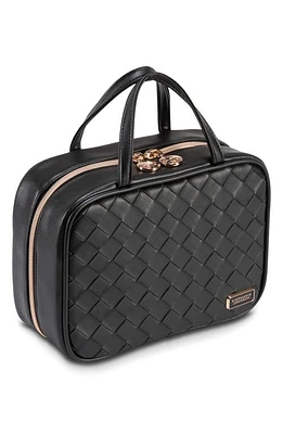 Stephanie Johnson Belize Raven Martha Large Briefcase Cosmetics Case in Black at Nordstrom