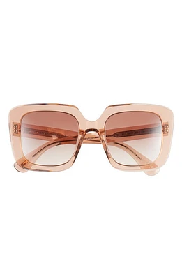 Oliver Peoples Franca 52mm Gradient Square Sunglasses in Rose at Nordstrom