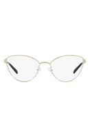 Tory Burch 53mm Cat Eye Optical Glasses in Gold at Nordstrom