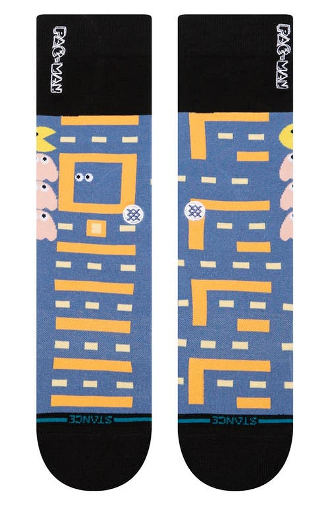 Stance x Pac-Man Power Pellet Crew Socks Blue at Nordstrom,