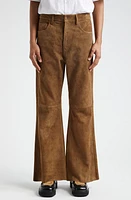 Marni Suede Flare Leg Pants Creta at Nordstrom, Us