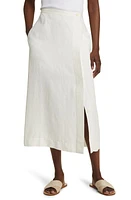 Alex Mill Button Front Twill Midi Skirt at Nordstrom,